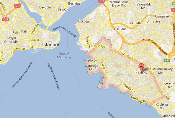 Google Maps - Kadikoy Istanbul Turquie