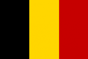 Drapeau noir jaune rouge Begique / Belgium flag