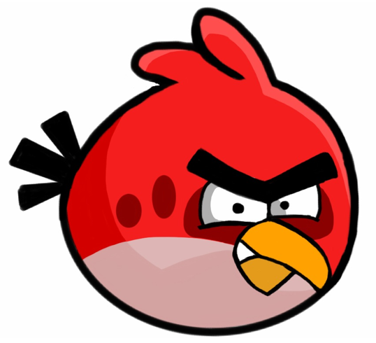 Angry Bird rouge en colère