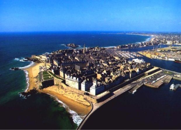Vue aérienne de Saint-Malo