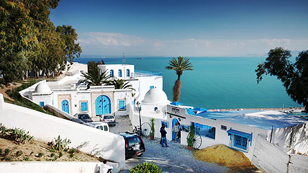 Voyager en Tunisie - Ville bleue et blanche Sidi Bou Saïd