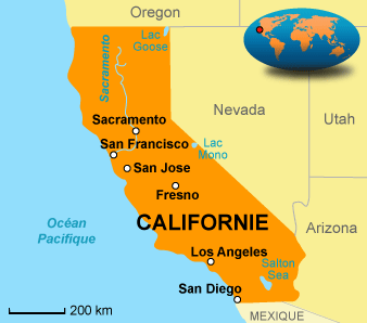 Carte San Francisco etats-unis - Map San Francisco United States