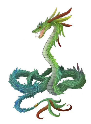 quetzal - serpent à plumes (oiseau aux longues plumes colorées)