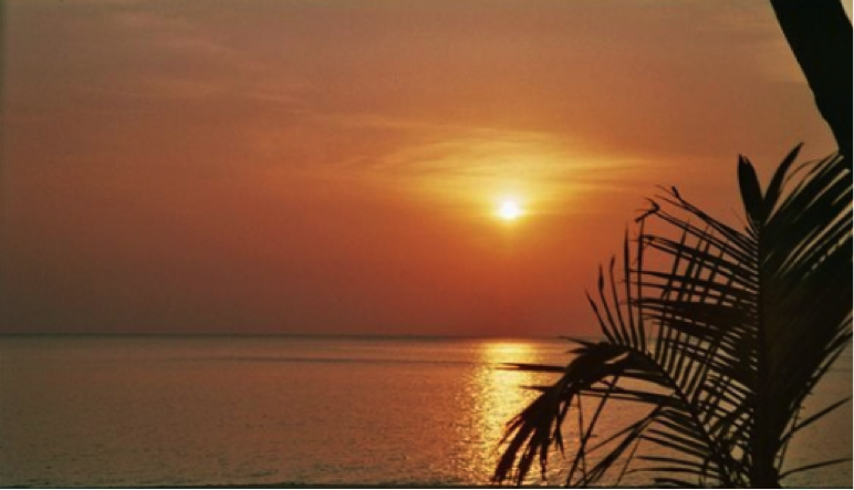 Couché de soleil sur l'île de Koh Tao en Thaïlande