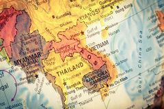 Carte laos vietnam cambodge