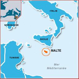 Carte Malte - map malta