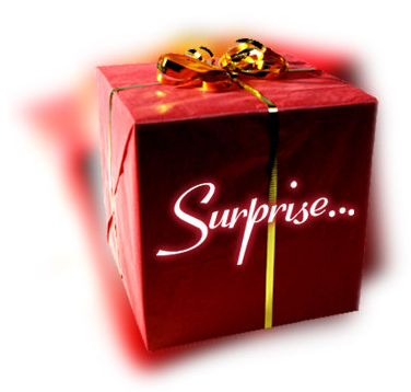 Surprise, paquet cadeau